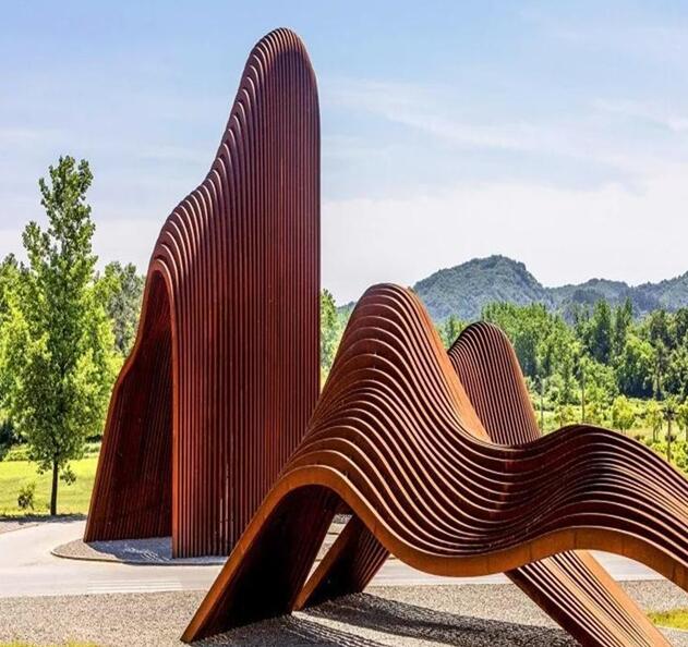 泾川锈钢板造型